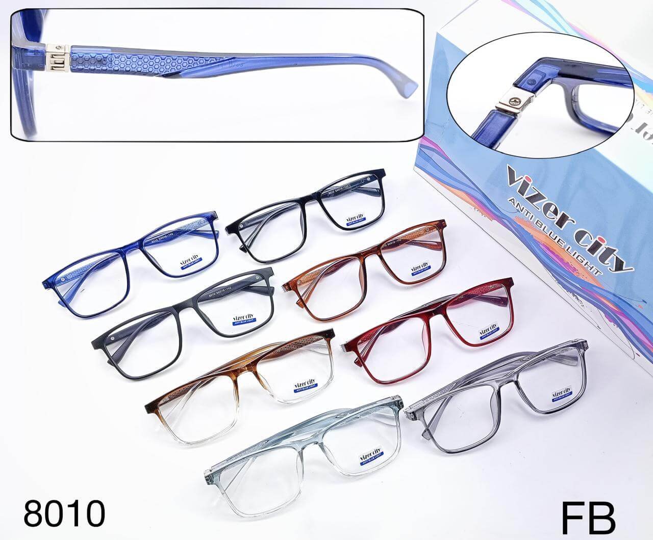 Four stylish glasses in a row.