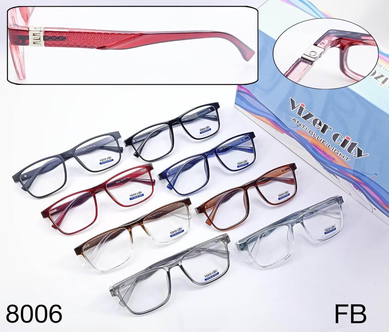 Four stylish glasses in a row.