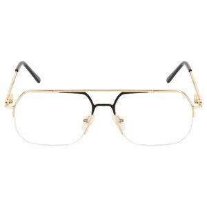 metal frame half rim