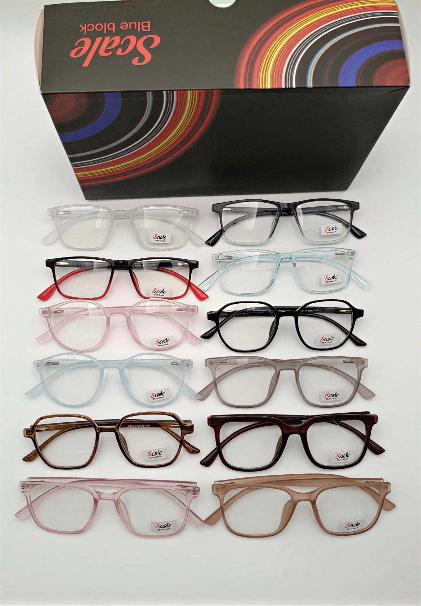 Scale Frames Blue Block Lenses