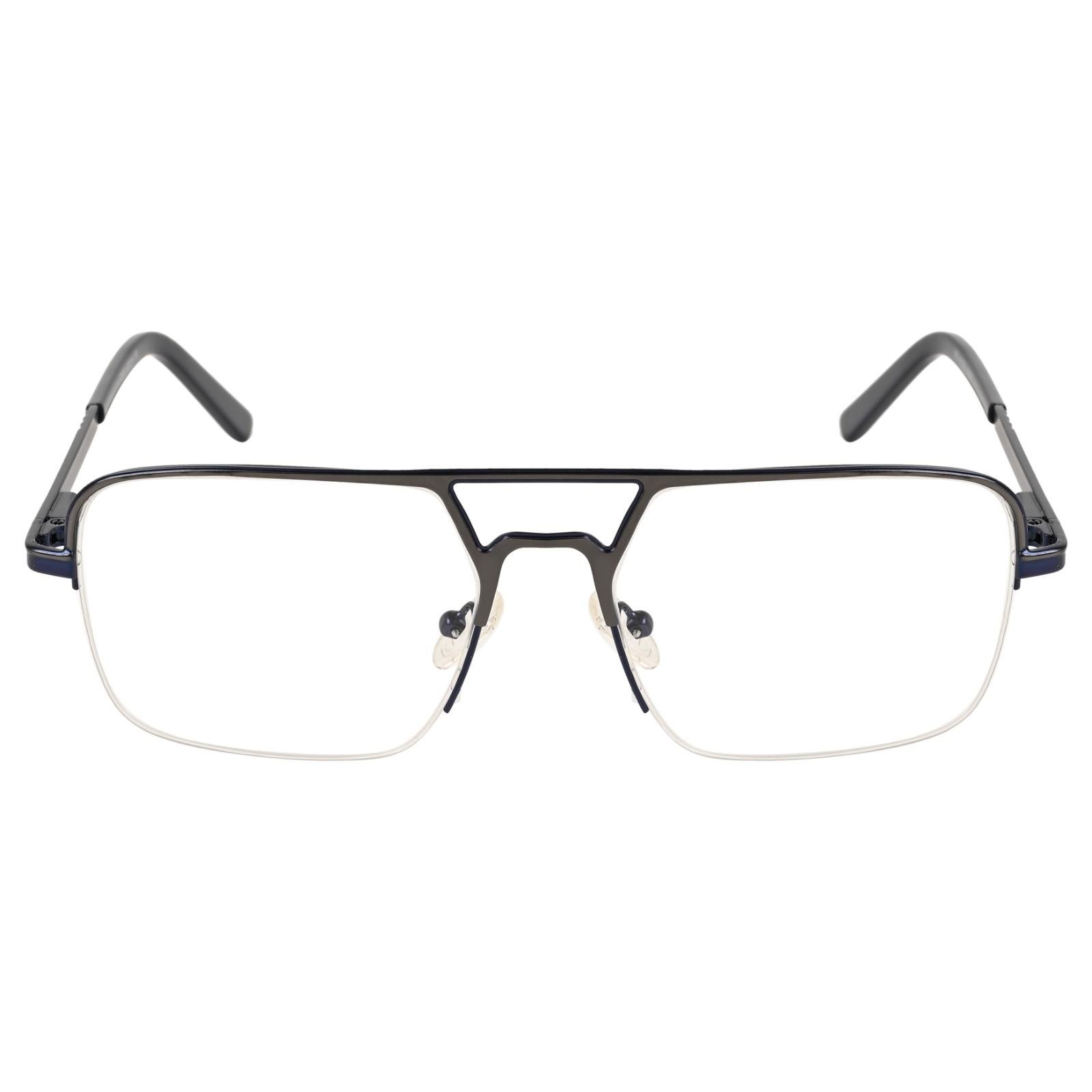 metal frame half rim