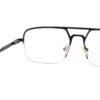 metal frame half rim
