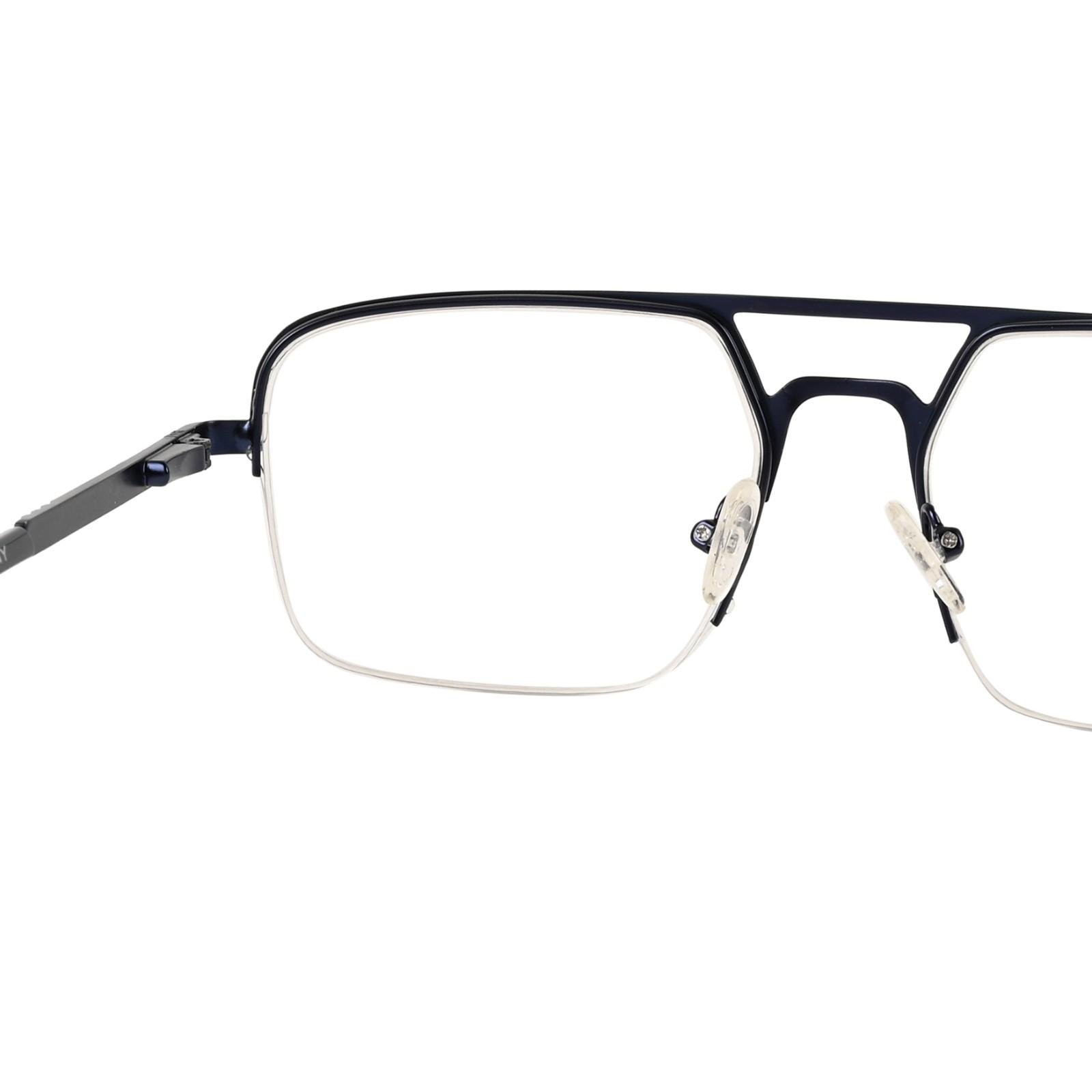 metal frame half rim