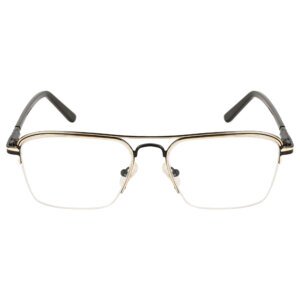 metal frame half rim