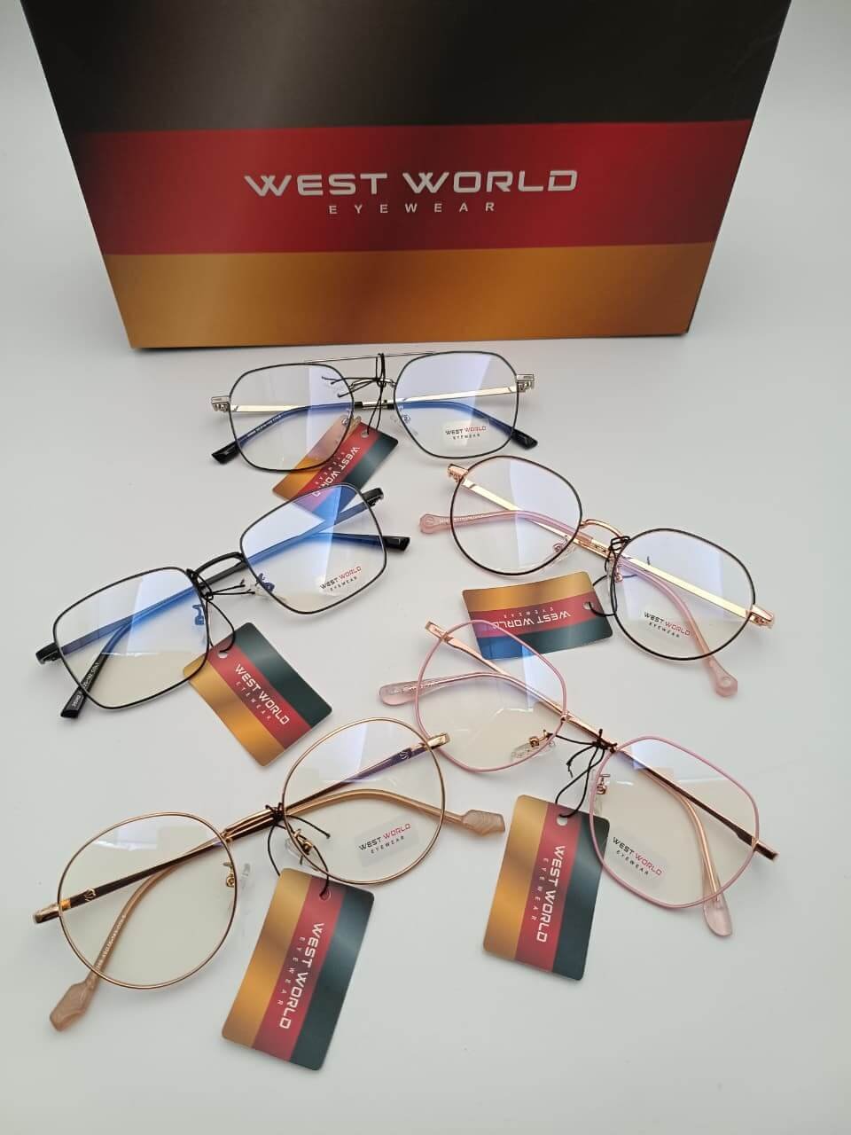 west world metal metal frame full rim